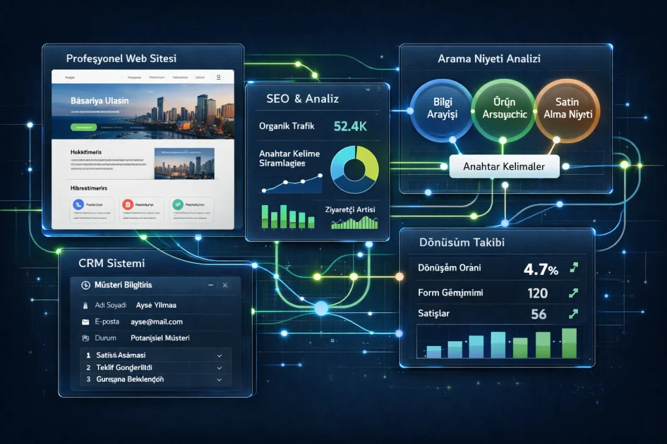 ProCRM Vaka Çalışması: SEO/AEO/GEO Uyumlu Web + CRM Akışı