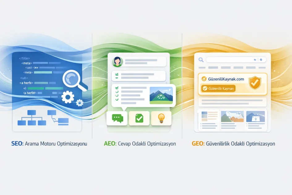 SEO, AEO ve GEO Arasındaki Farklar